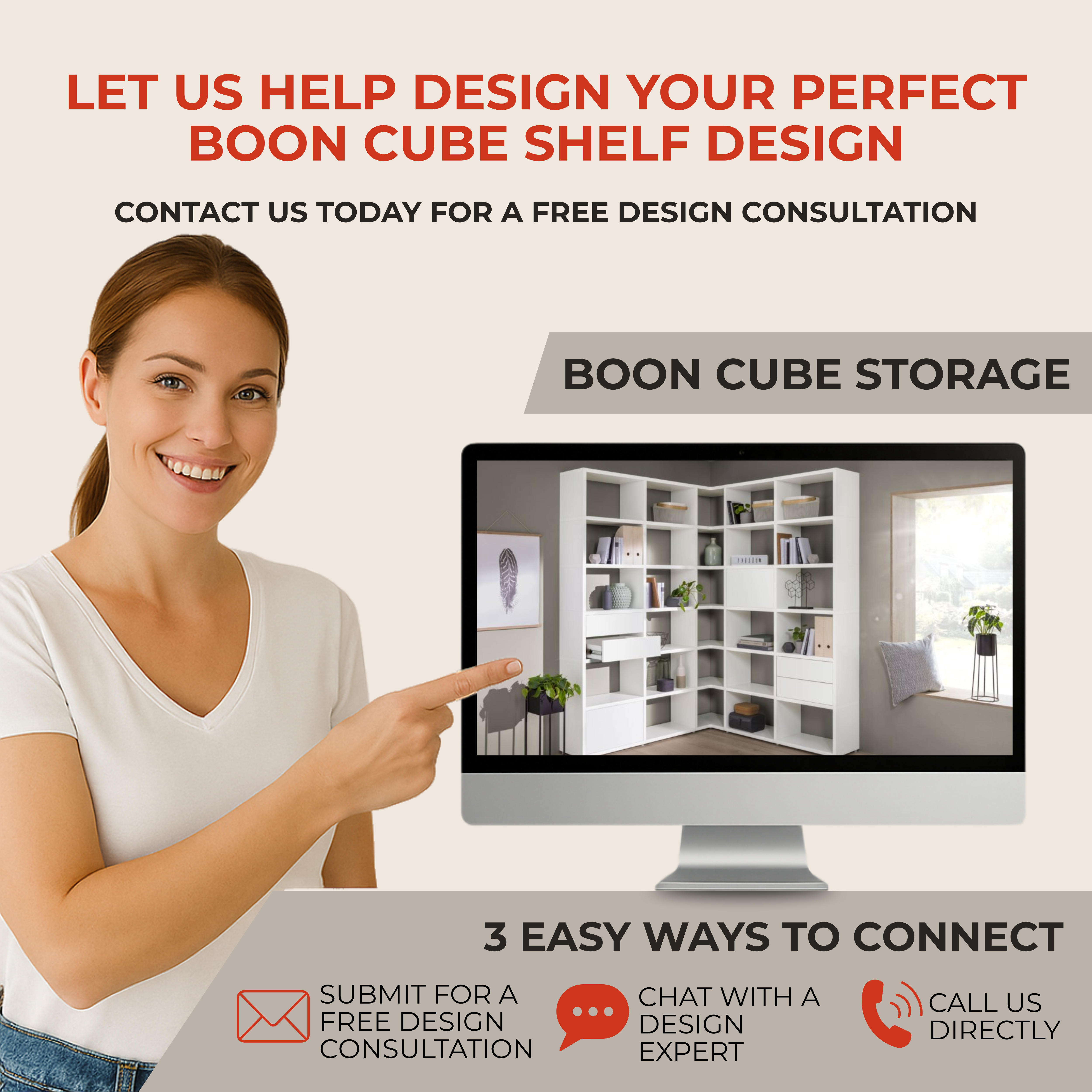 8 Cube Storage Shelf – Sturdy, Customizable Bookshelf & Cube Organizer BOON Cube Storage Shelf Combo 2/2x2