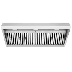48" Range Hood Insert, Ultra Quiet Stainless Steel 8" Ducted with 1200 CFM Powerful Suction