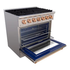 Akicon 36" Convection Oven Freestanding Natural Gas Range - AK-JK36A1-SC
