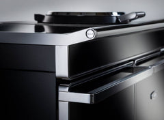 AGA ERA 44" Induction Range with 3 Large Capacity Ovens - Black Glass + Chrome Trim AERA44INS