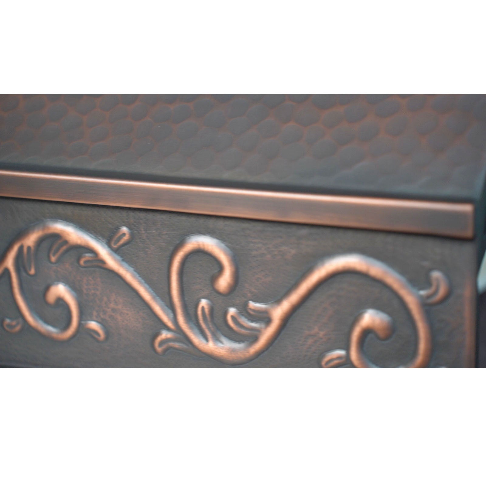 Akicon Custom Copper Range Hood Handmade with Custom Size and Finish