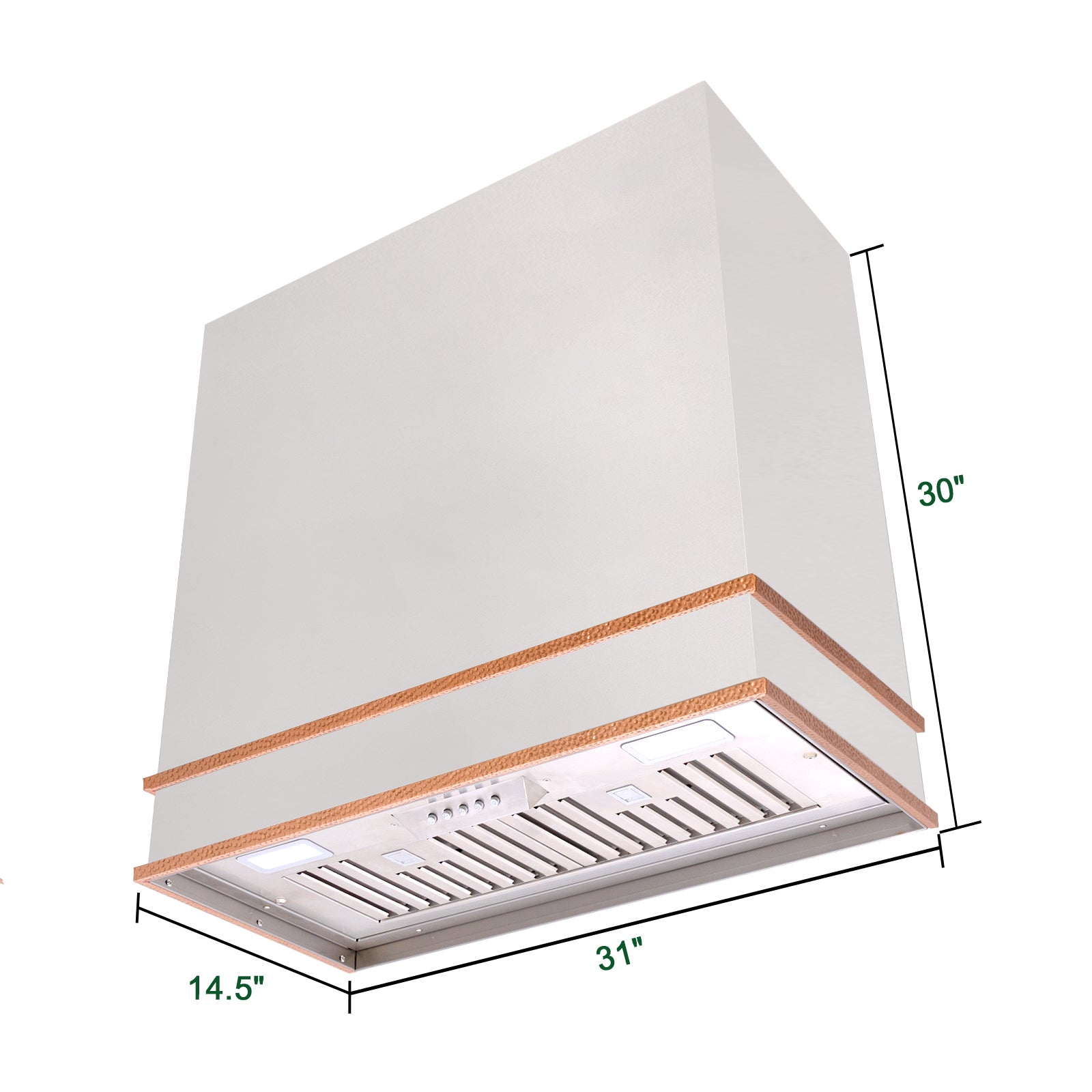 Akicon 30" Stainless Steel Wall Mount Range Hood with 600 CFM Vent Hood