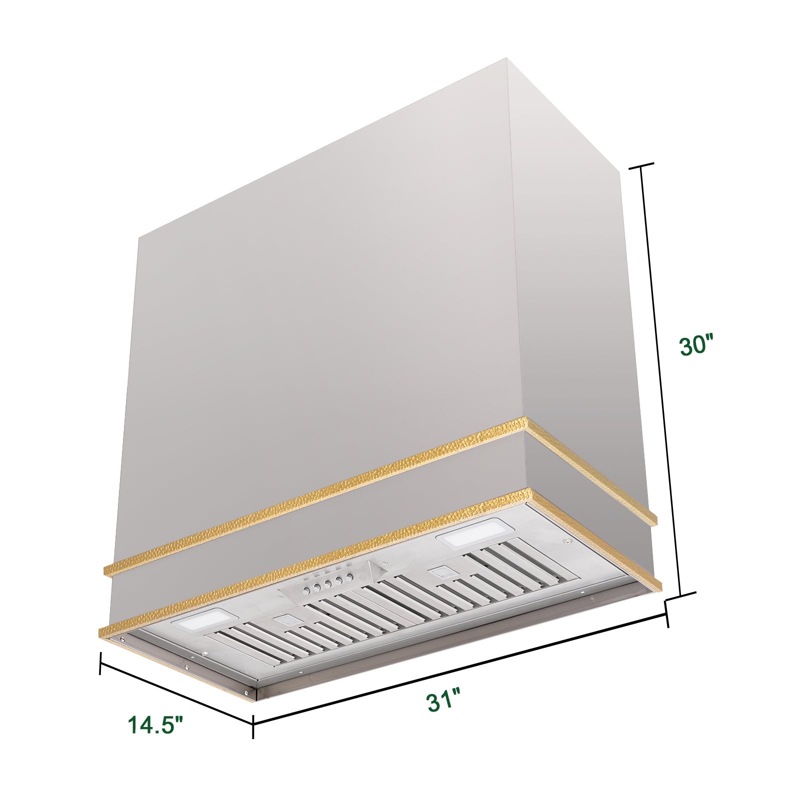 Akicon 30" Stainless Steel Wall Mount Range Hood with 600 CFM Vent Hood