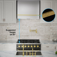 Akicon 36" Stainless Steel Wall Mount Range Hood with 600 CFM Vent Hood