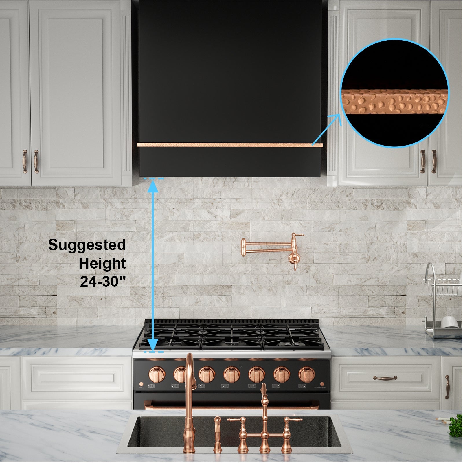 Akicon 36" Stainless Steel Wall Mount Range Hood with 600 CFM Vent Hood