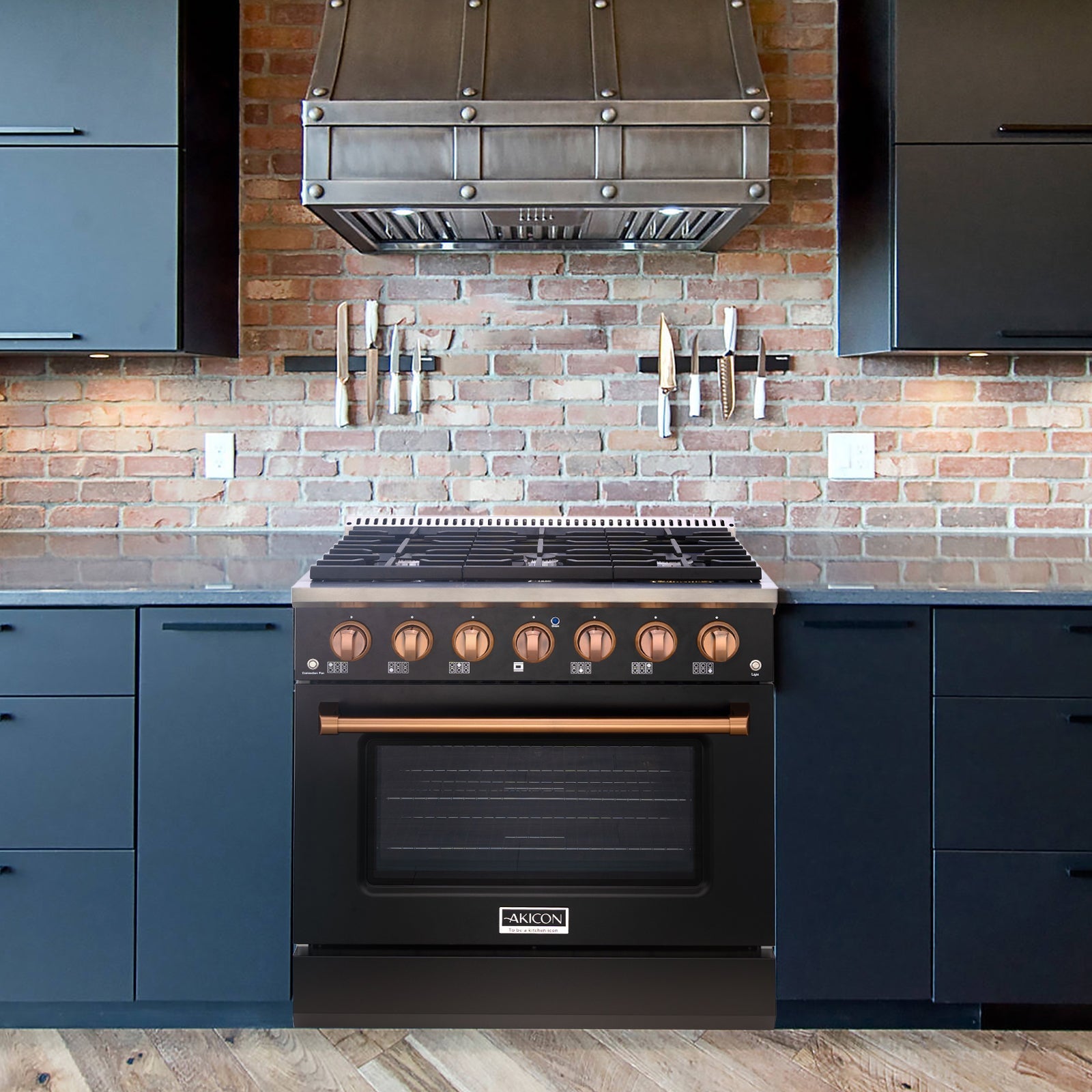 36" Slide-in Freestanding Professional Style Gas Range with 5.2 Cu. Ft. Oven, 6 Burners