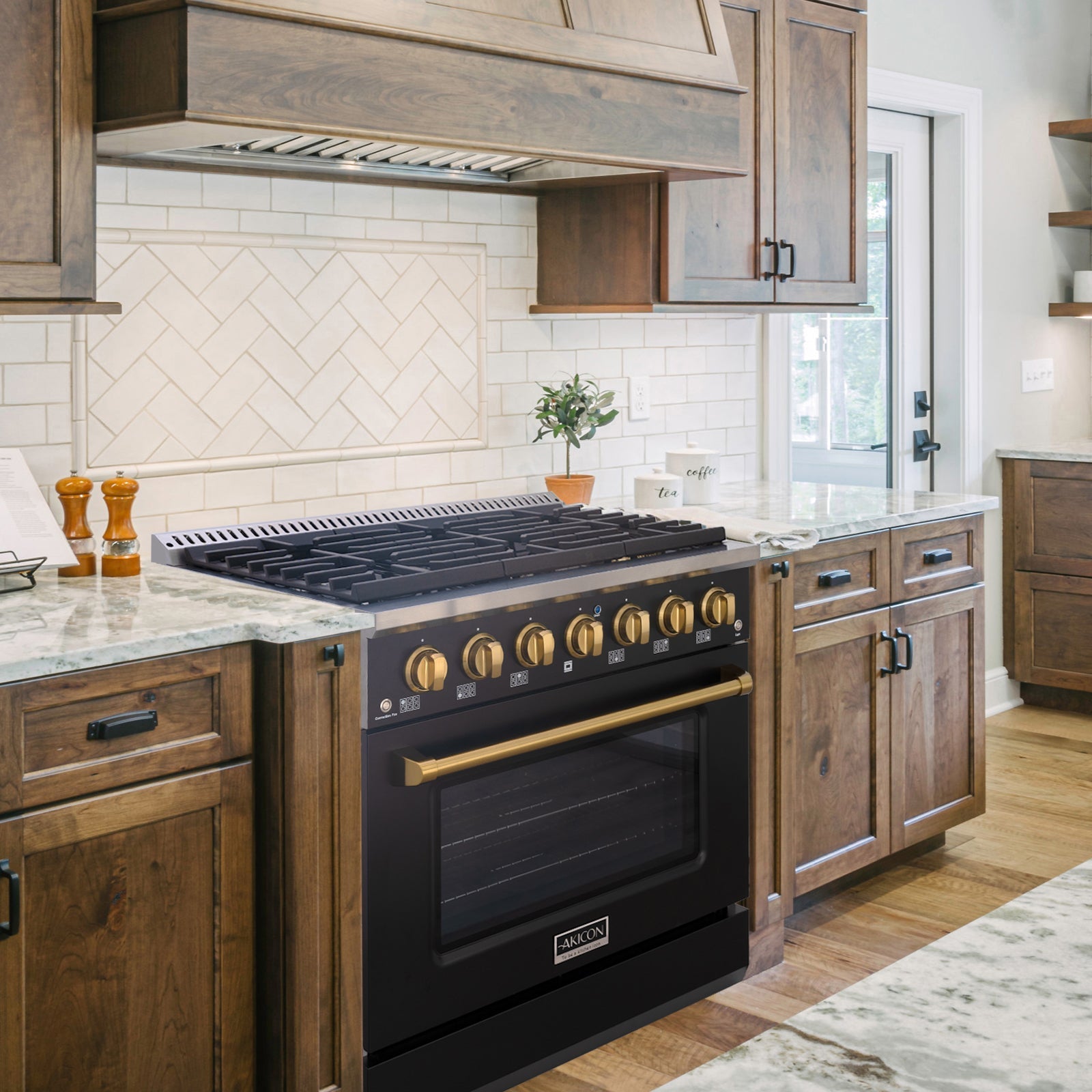 36" Slide-in Freestanding Professional Style Gas Range with 5.2 Cu. Ft. Oven, 6 Burners