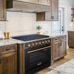 36" Slide-in Freestanding Professional Style Gas Range with 5.2 Cu. Ft. Oven, 6 Burners