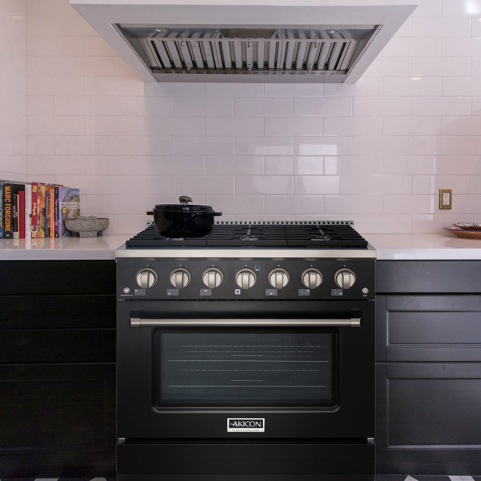 36" Slide-in Freestanding Professional Style Gas Range with 5.2 Cu. Ft. Oven, 6 Burners