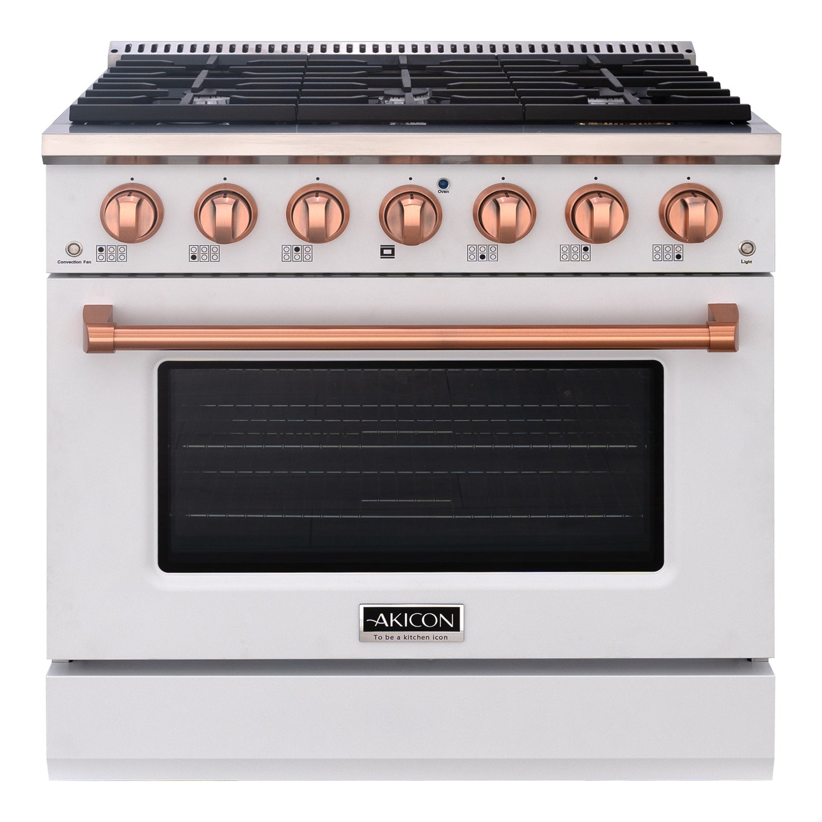 36" Slide-in Freestanding Professional Style Gas Range with 5.2 Cu. Ft. Oven, 6 Burners