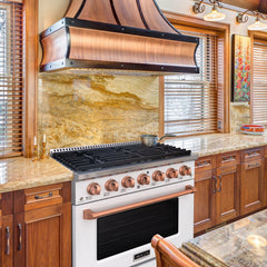 36" Slide-in Freestanding Professional Style Gas Range with 5.2 Cu. Ft. Oven, 6 Burners