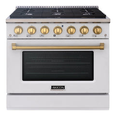 36" Slide-in Freestanding Professional Style Gas Range with 5.2 Cu. Ft. Oven, 6 Burners