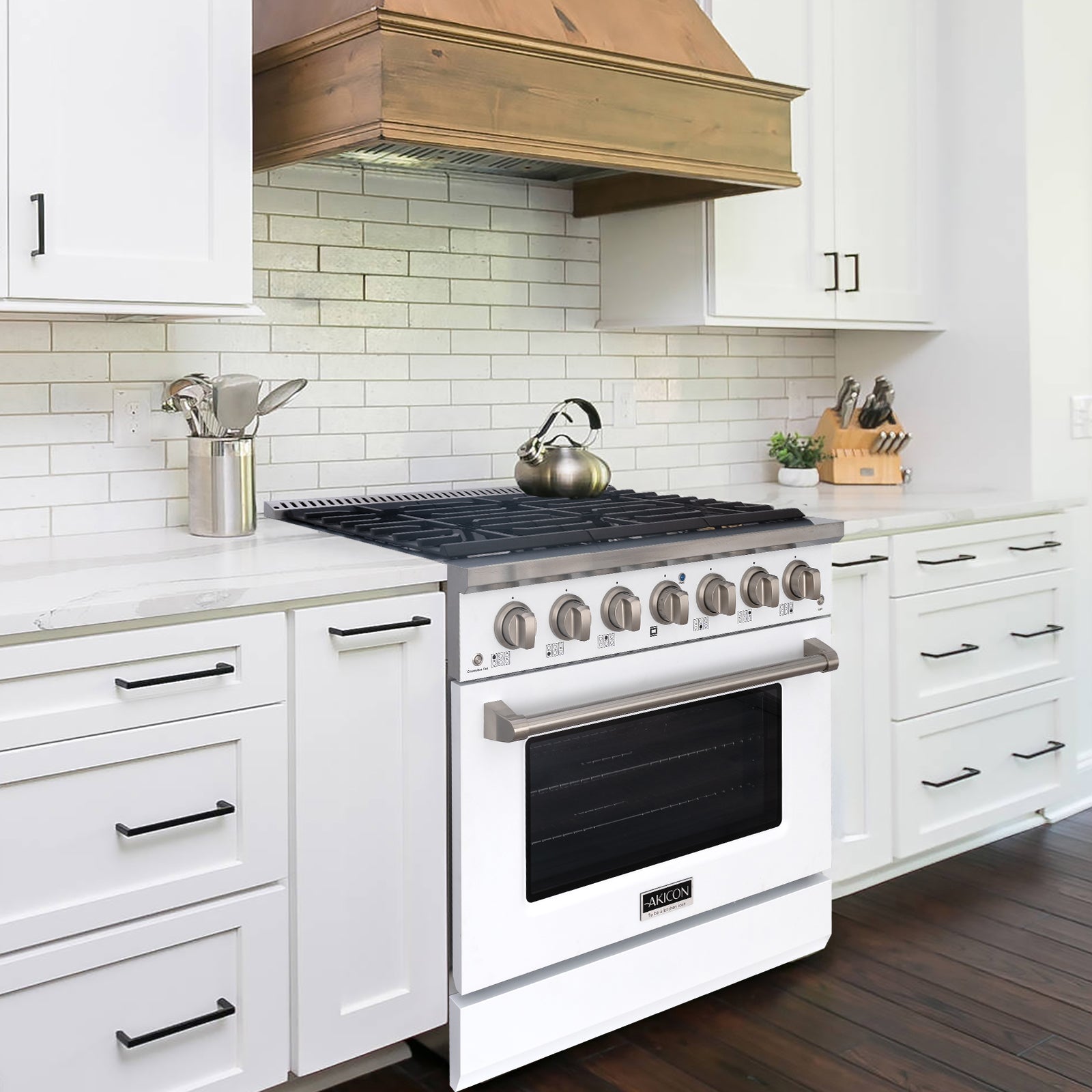 36" Slide-in Freestanding Professional Style Gas Range with 5.2 Cu. Ft. Oven, 6 Burners