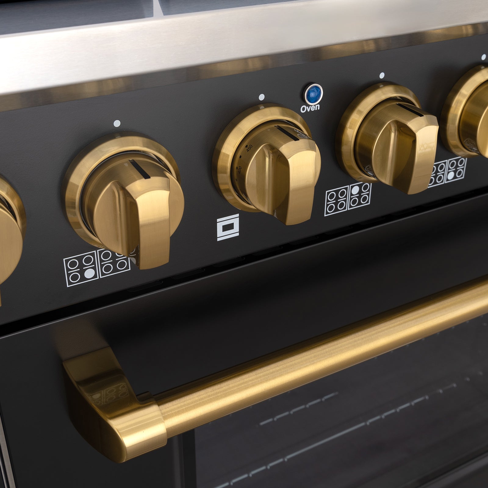 48" Slide-in Freestanding Professional Style Gas Range with 6.7 Cu. Ft. Oven, 8 Burners