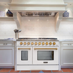 48" Slide-in Freestanding Professional Style Gas Range with 6.7 Cu. Ft. Oven, 8 Burners