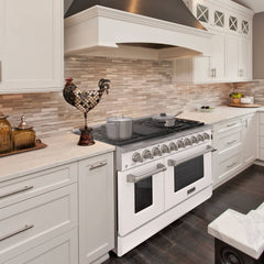 48" Slide-in Freestanding Professional Style Gas Range with 6.7 Cu. Ft. Oven, 8 Burners