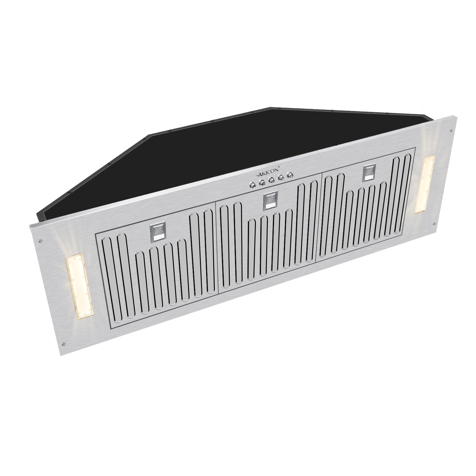 36" Range Hood Insert, 600 CFM Built-in Stainless Steel Kitchen Hood with LED Lights