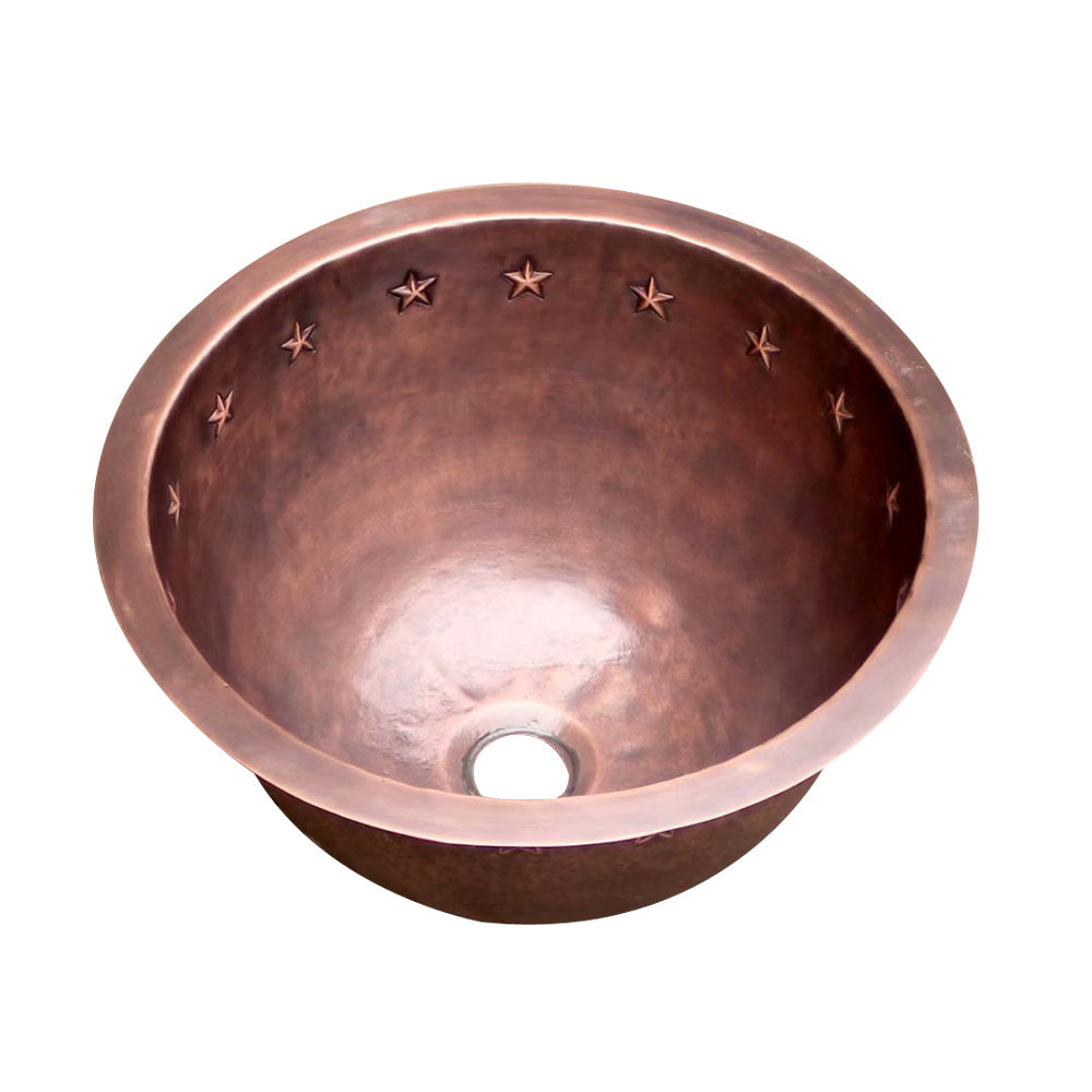 Akicon Handcrafted Copper Bar Sink Premium Prep Sink
