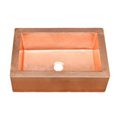 Akicon Single Bowl Farmhouse Apron Copper Kitchen Sink - AKS501-C