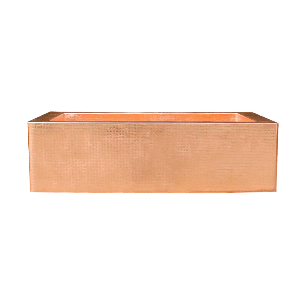 Akicon Single Bowl Farmhouse Apron Copper Kitchen Sink - AKS501-C