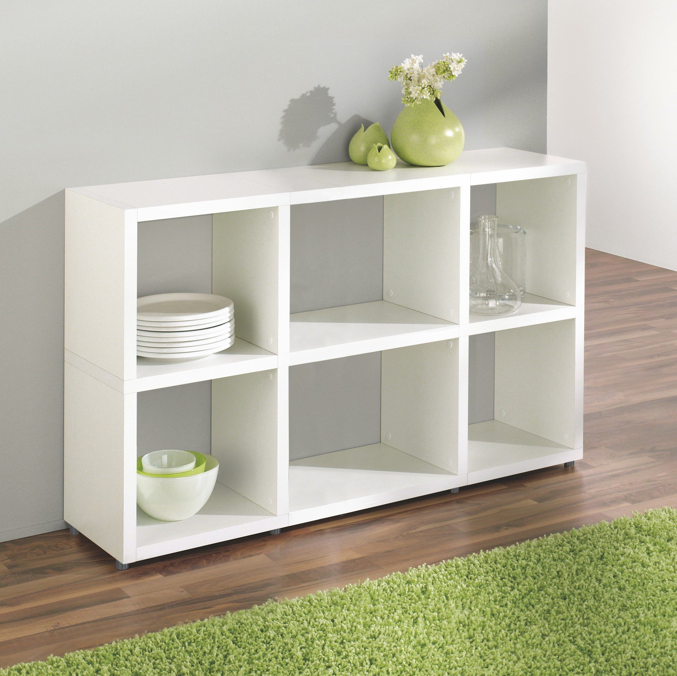 8 Cube Storage Shelf – Sturdy, Customizable Bookshelf & Cube Organizer BOON Cube Storage Shelf Combo 2/2x2