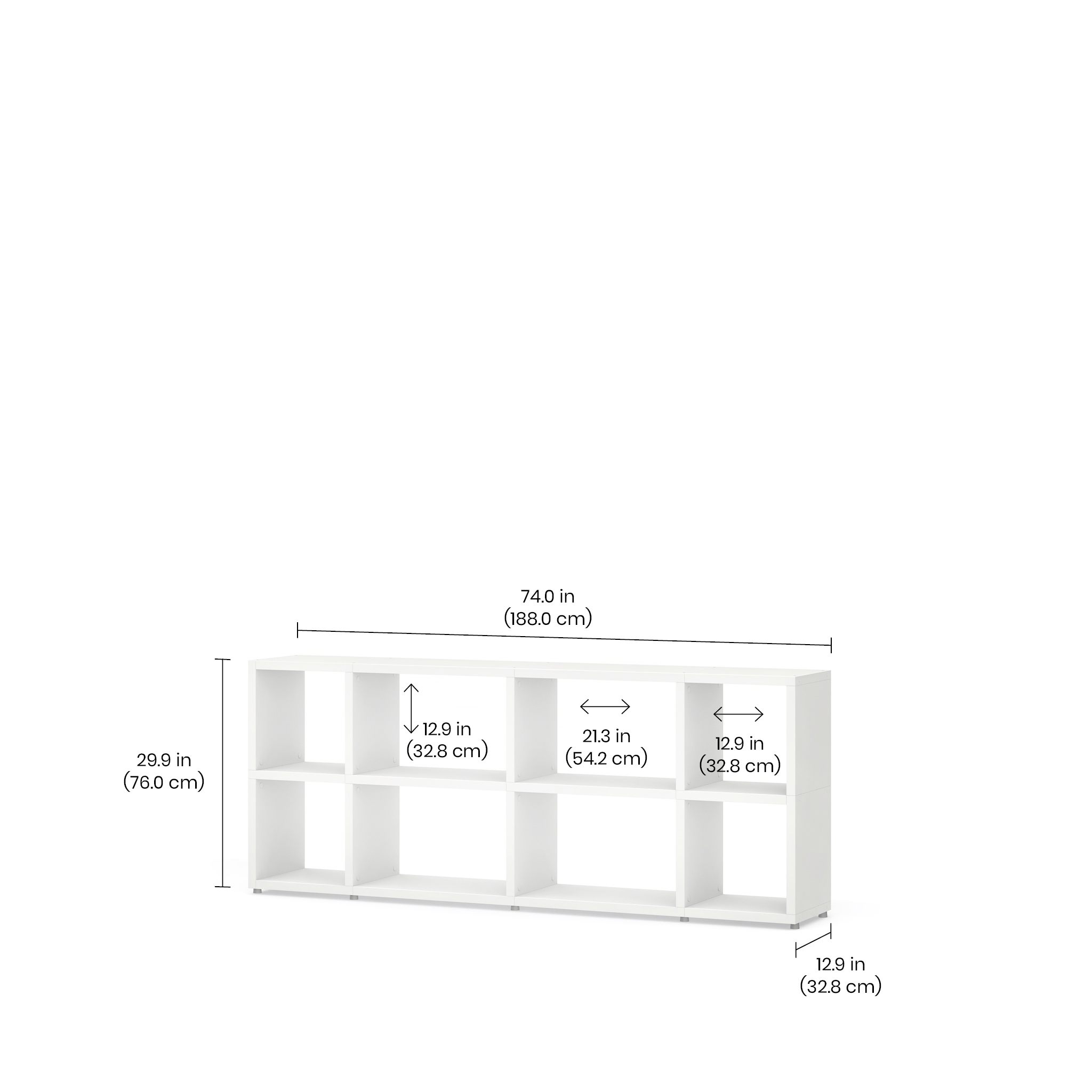 8 Cube Storage Shelf – Sturdy, Customizable Bookshelf & Cube Organizer BOON Cube Storage Shelf Combo 2/2x2