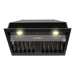 30" Range Hood Insert, Stainless Steel Kitchen Vent Hood with Dimmable LED Lights, 600CFM