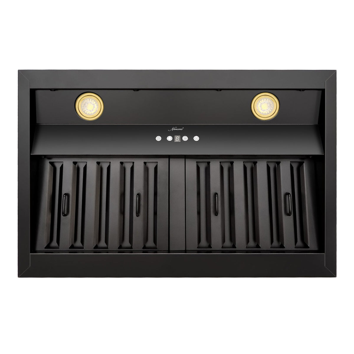 30" Range Hood Insert, Stainless Steel Kitchen Vent Hood with Dimmable LED Lights, 600CFM