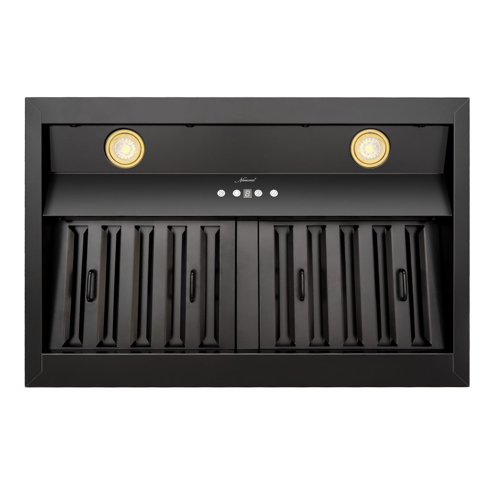 30" Range Hood Insert, Stainless Steel Kitchen Vent Hood with Dimmable LED Lights, 600CFM
