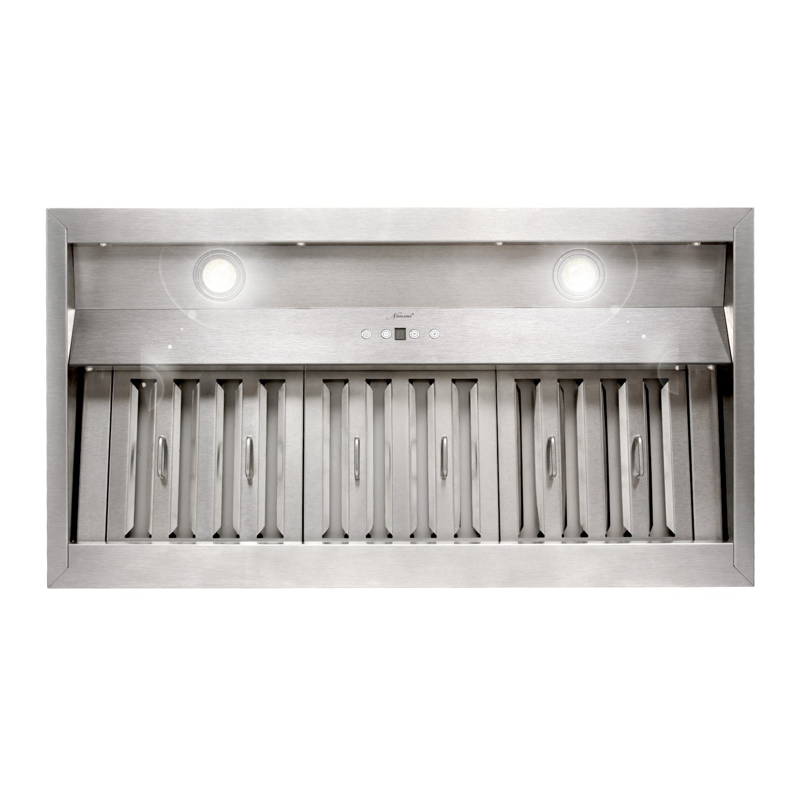 36" Range Hood Insert, Stainless Steel Kitchen Vent Hood with Dimmable LED Lights, 600CFM