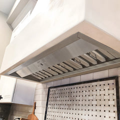 36" Range Hood Insert, Stainless Steel Kitchen Vent Hood with Dimmable LED Lights, 600CFM