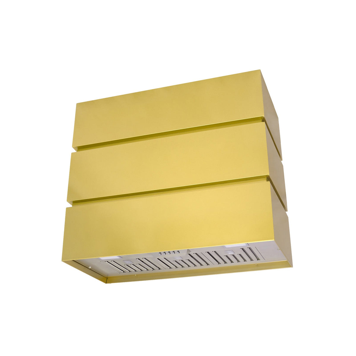 Akicon 36" Stainless Steel Wall Mount Range Hood, 3 Stacks Modern Box with 600 CFM Vent Motor
