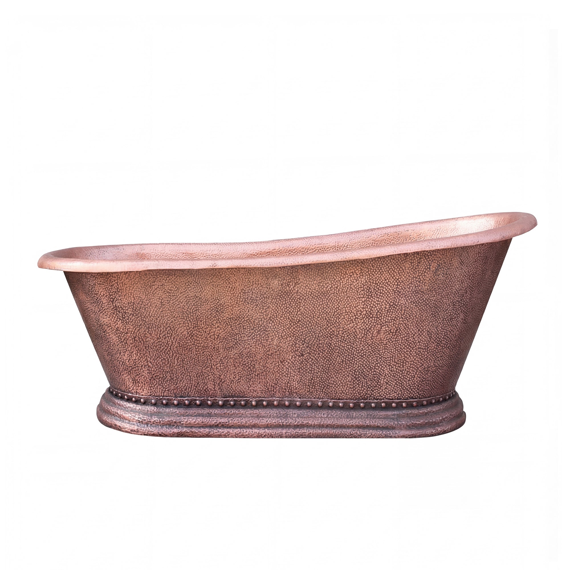 Akicon Copper Single-Slipper Roll-Top Bathtub w/Pedestal - AKB70003-C