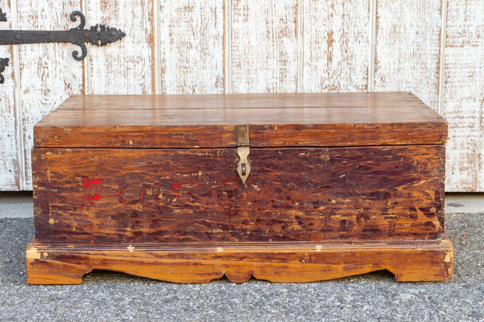 19th Century Indo-Portuguese Goa Painted Trunk