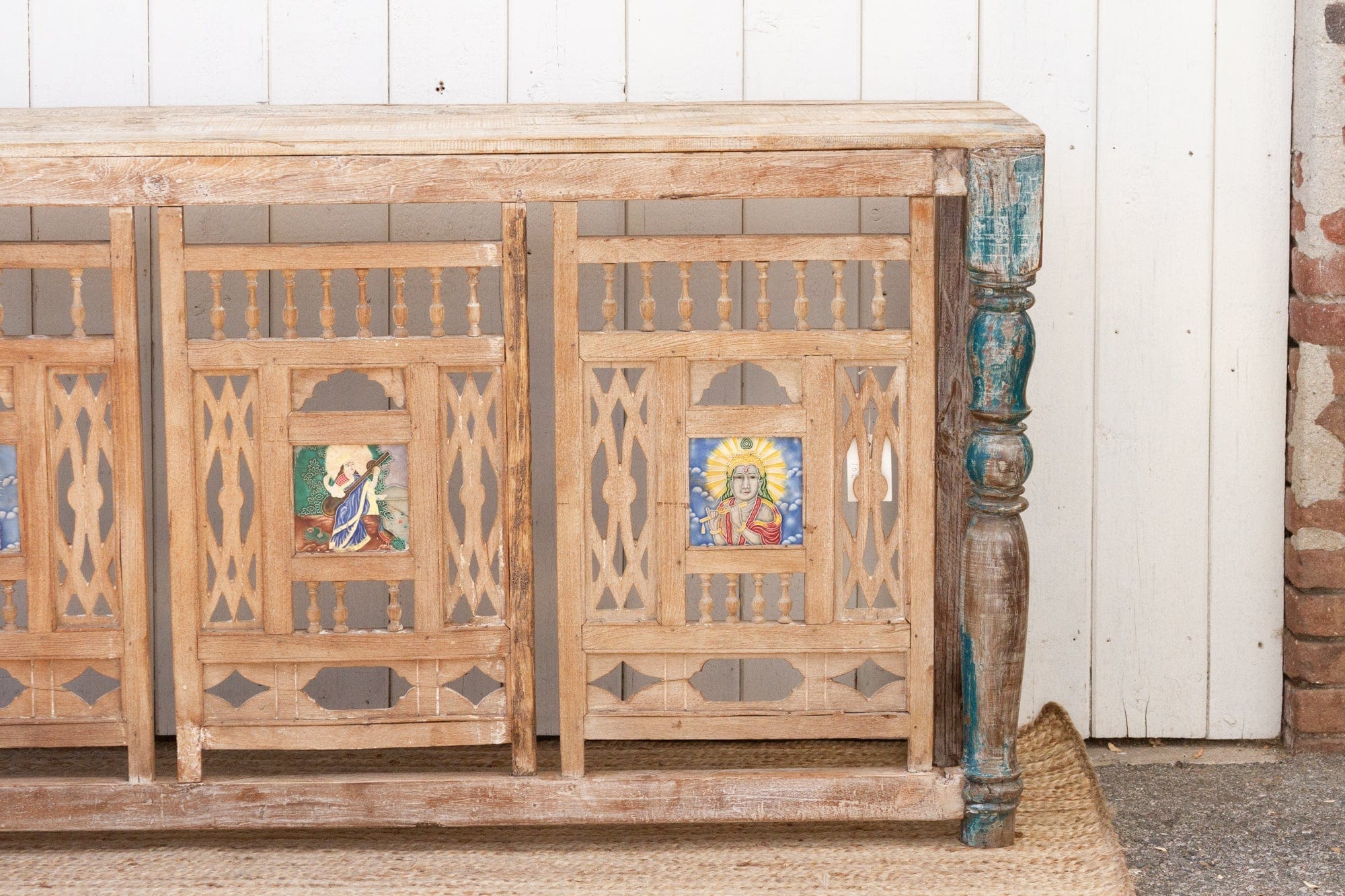 19th Century Architectural Carved Balcony Console Table