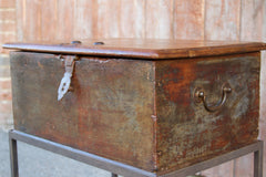 19th Century Merchant Box on Stand
