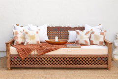 96" Long Moroccan Mousharabi Daybed Sofa