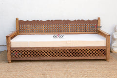 96" Long Moroccan Mousharabi Daybed Sofa
