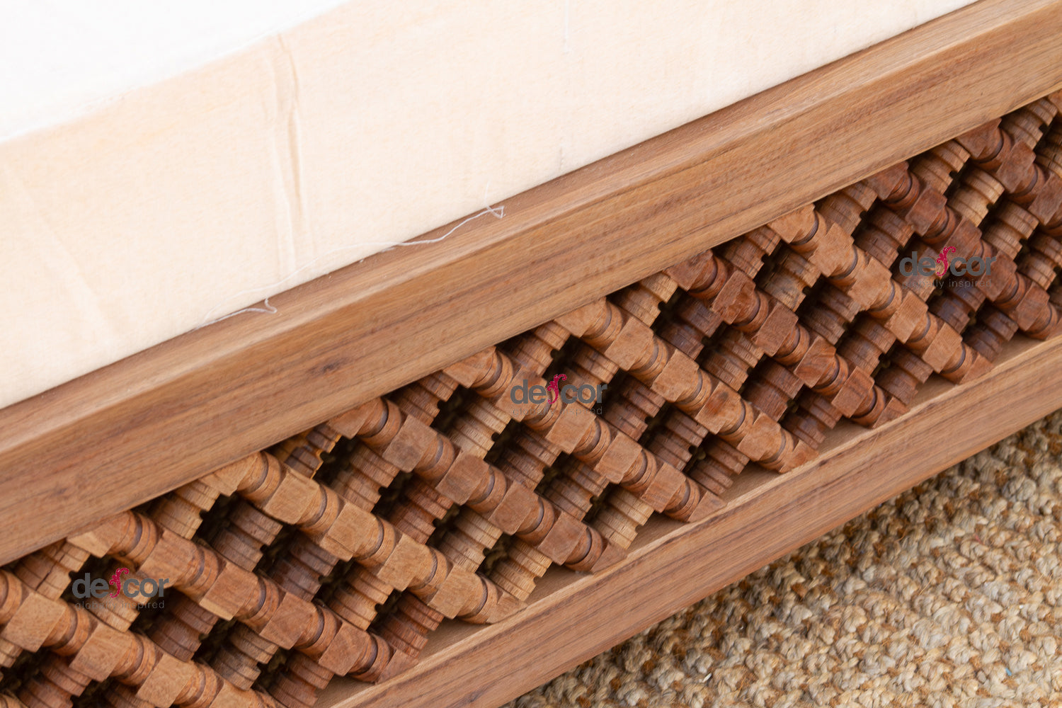 96" Long Moroccan Mousharabi Daybed Sofa