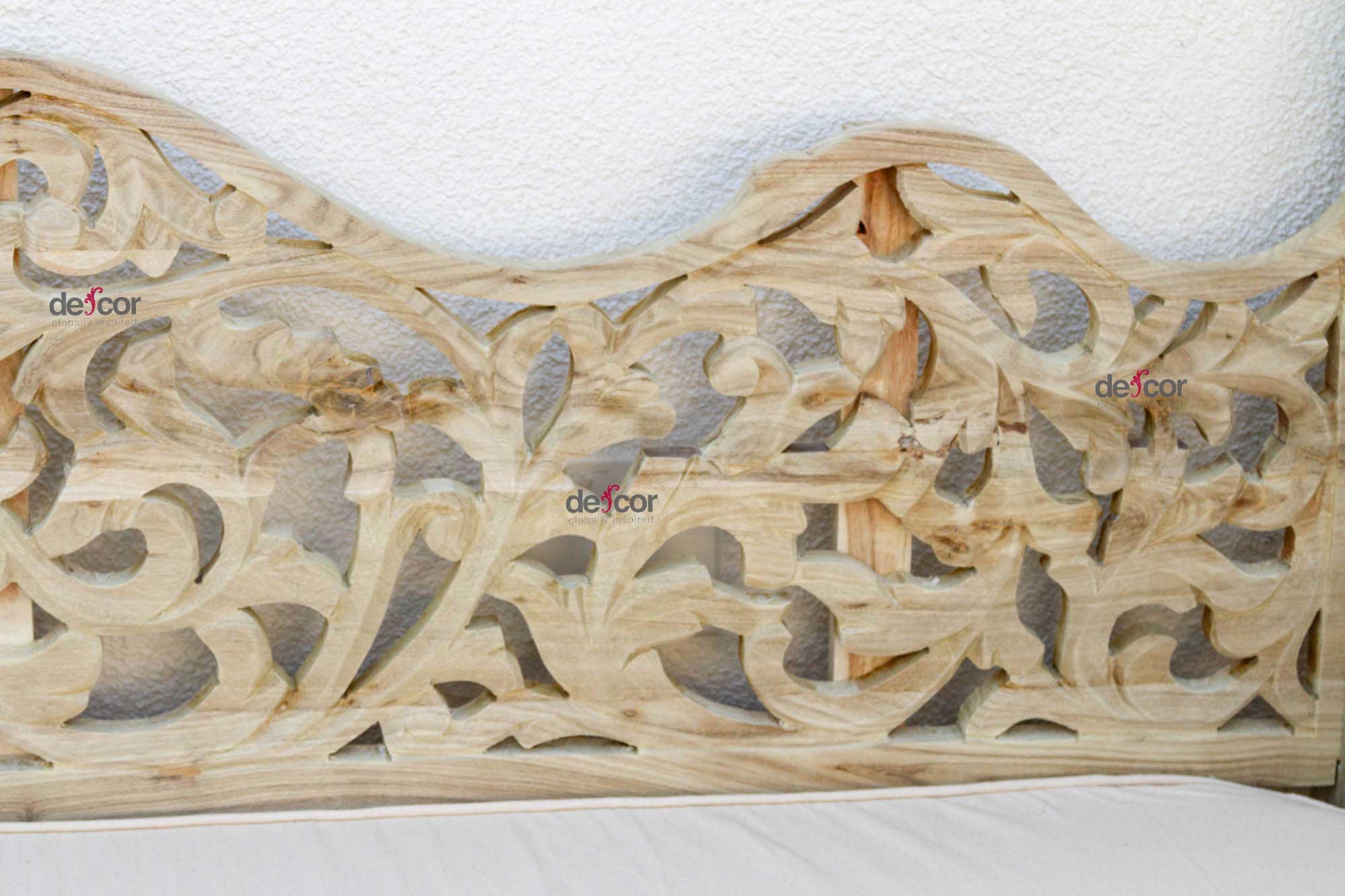 108" Long Bleached Teak Anglo Indian Daybed