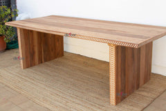 96" Long Mother of Pearl Inlay Dining Table