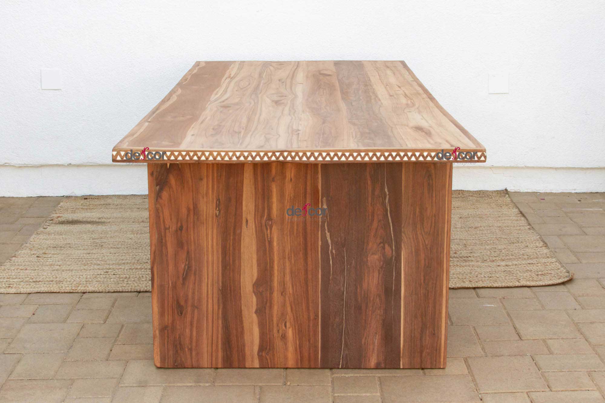 96" Long Mother of Pearl Inlay Dining Table