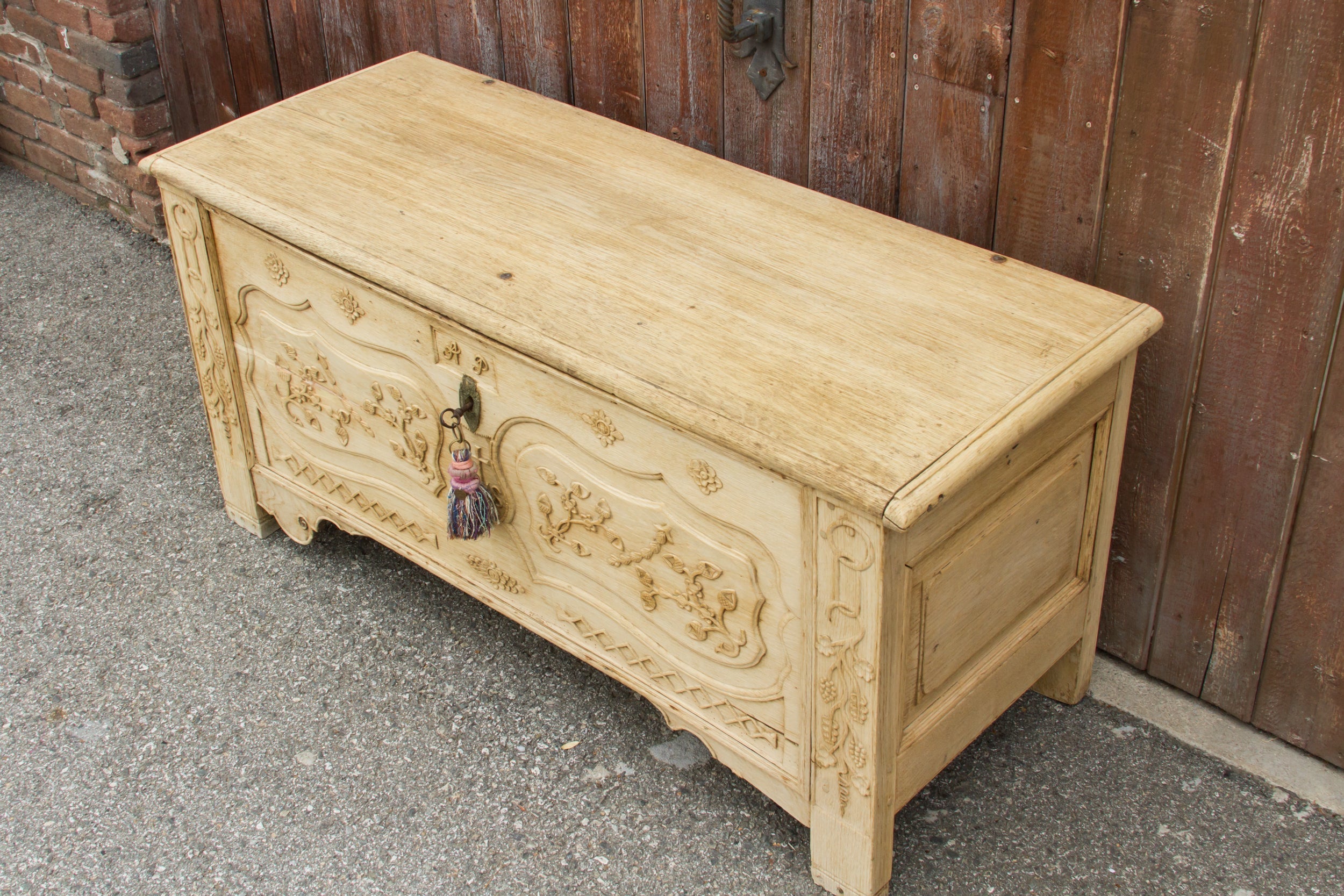 18th Century Bleached French Oak Coffer