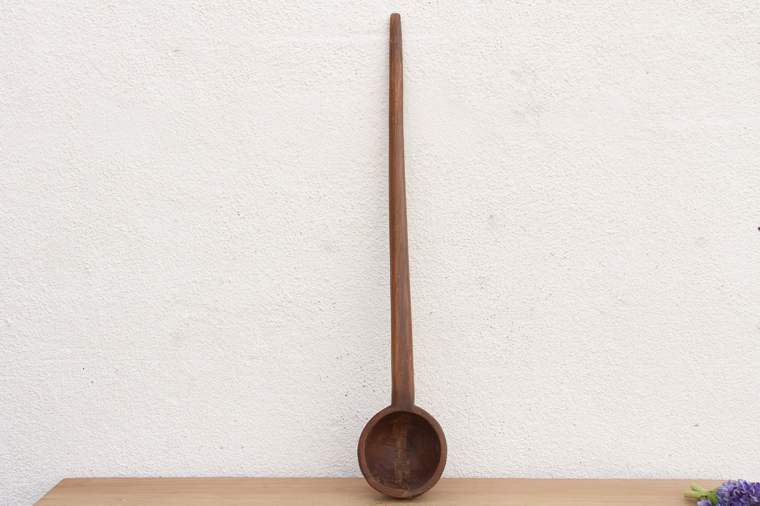 39" Long Hand-carved Wooden Ladle