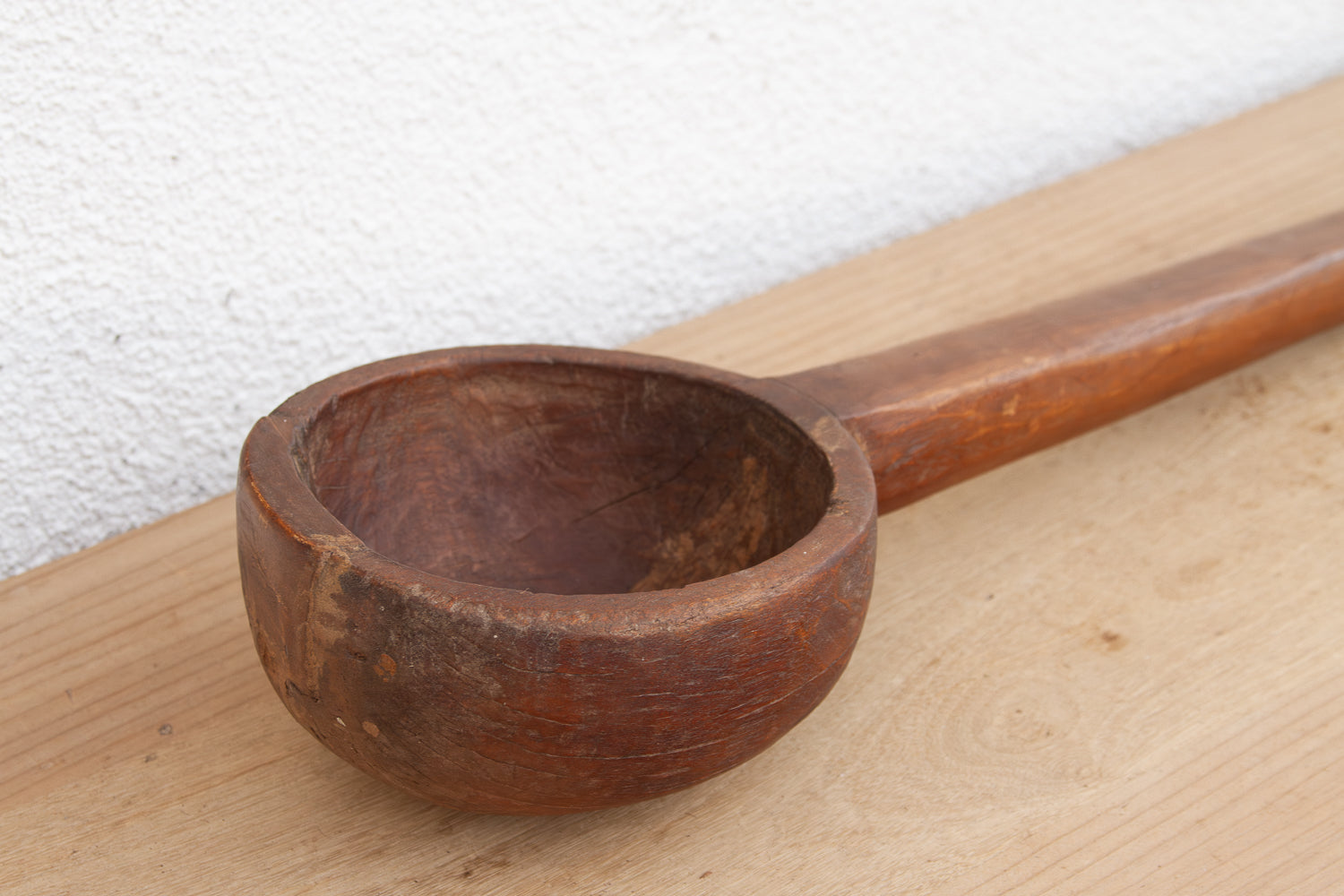 39" Long Hand-carved Wooden Ladle