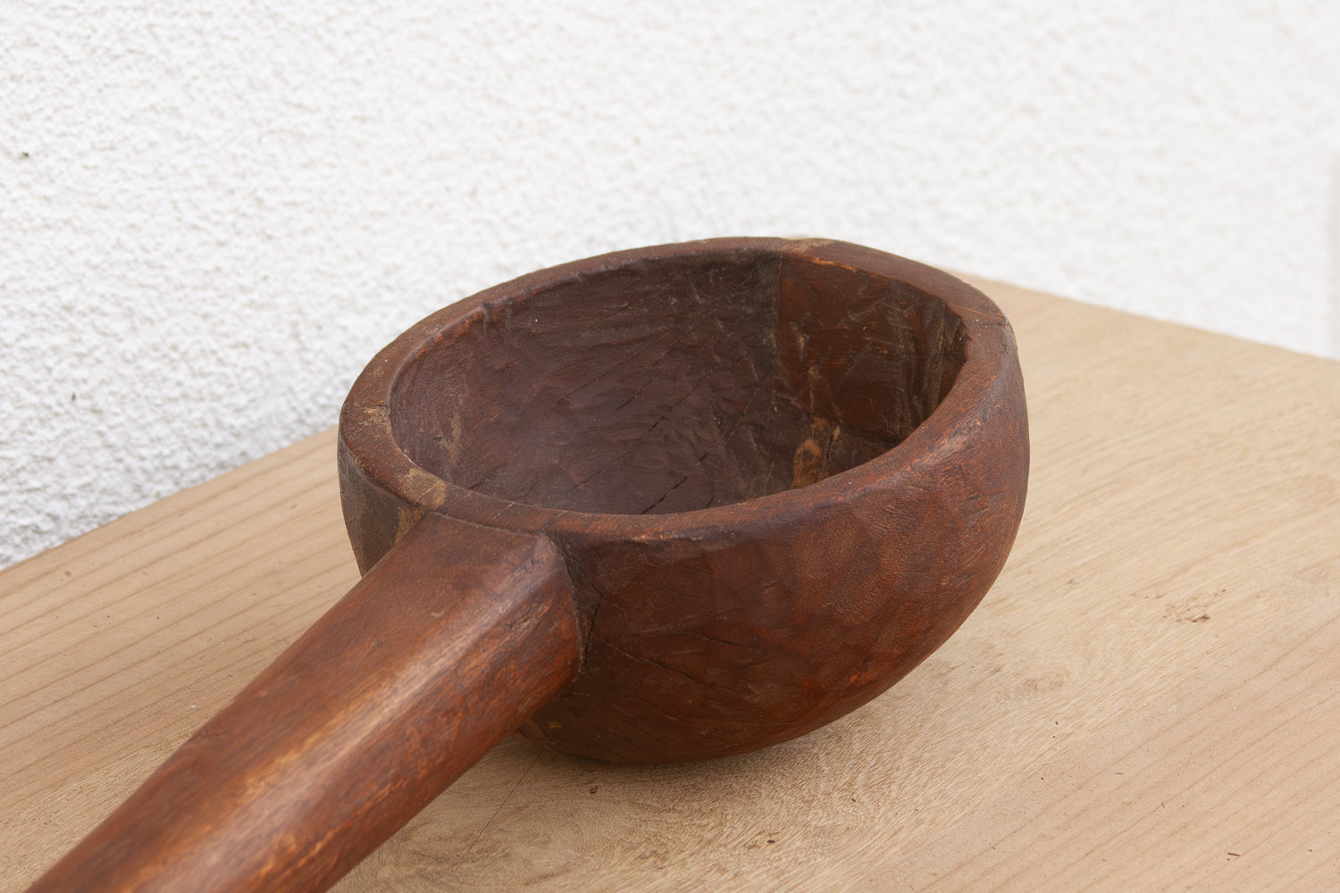 39" Long Hand-carved Wooden Ladle
