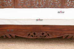 76" Long Royal Bali Carved Reclaimed Teak Sofa