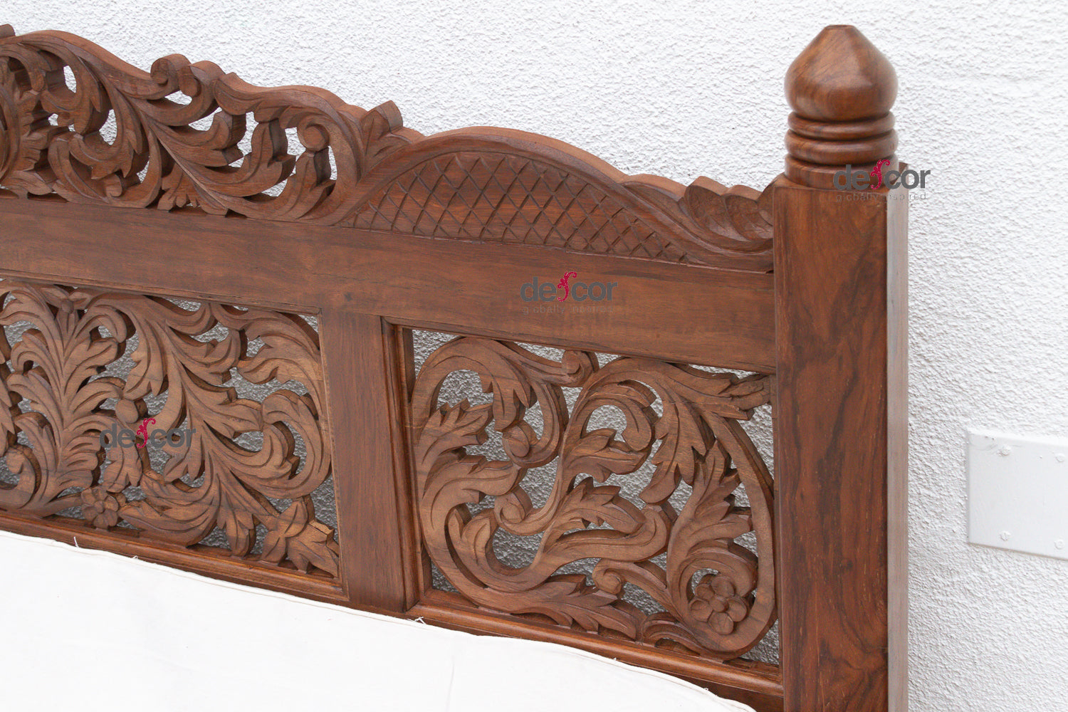 76" Long Royal Bali Carved Reclaimed Teak Sofa