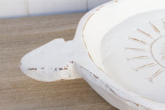 Abhir White Floral Food Bowl