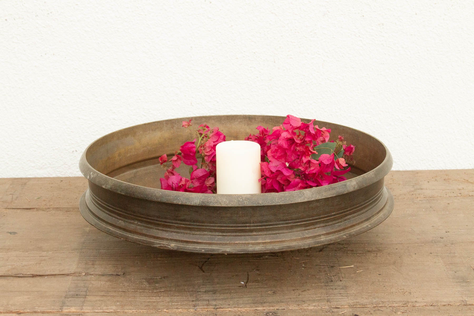 19th Century Golden Bronze Indian Bowl